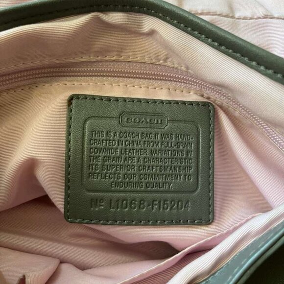 Coach Soho Medium Shoulder Bag (f15204) Y2K Vintage Pleated grey leather bag - Picture 9 of 10